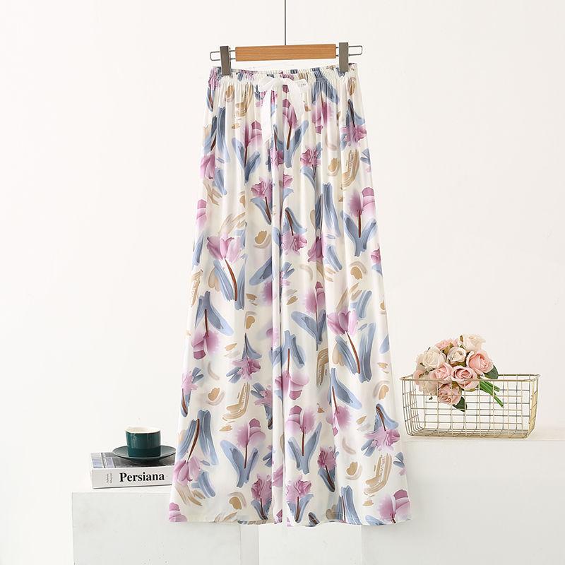 

Хлопковые брюки для сна Женские летние шорты Домашние брюки Свободные Одинарные Домашние Кондиционер Оверсайз Брюки One size