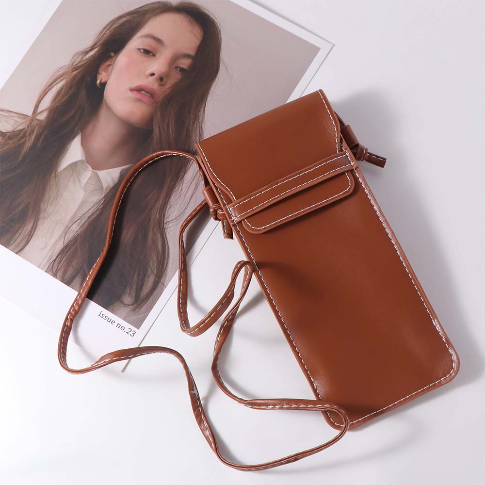 Korean Style PU Leather Glasses Bag Handmade Glasses Protector Case Glasses Storage Bag  Travel