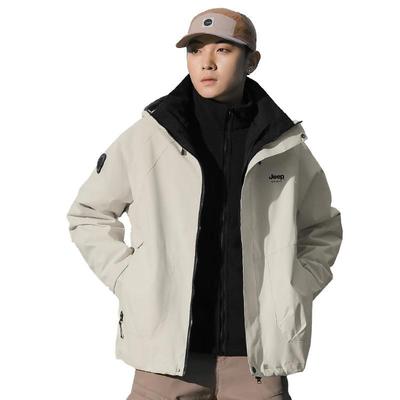 JEEP SPIRIT Unisex 3-in-1 Outdoor Hooded Jacket