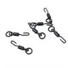 20Pcs Micro Hook Rig Tackle Quick Change Swivel Tackle Spinner Swivels Spinner Rigs for Ronnie Rig