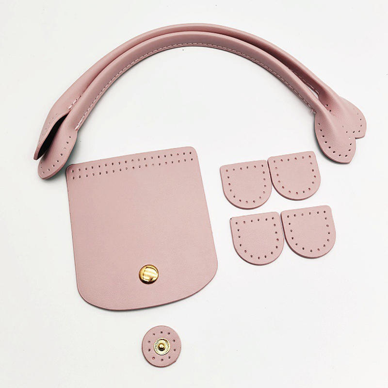 DIY Bags Knitting Crochet Set Adjustable PU Leather Shoulder Strap Flap Cover Handles Handbag Purse Backpack Crossbody Bag Replacement