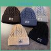 Acrylic Knit Hat For Men Winter Warmth Windproof Ears Protection Casual Style