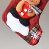 Christmas Stockings Large Plush 3D Santa Snowman Reindeer Bear Hanging Stockings for Mantel Tree Fireplace Holiday Party Decor