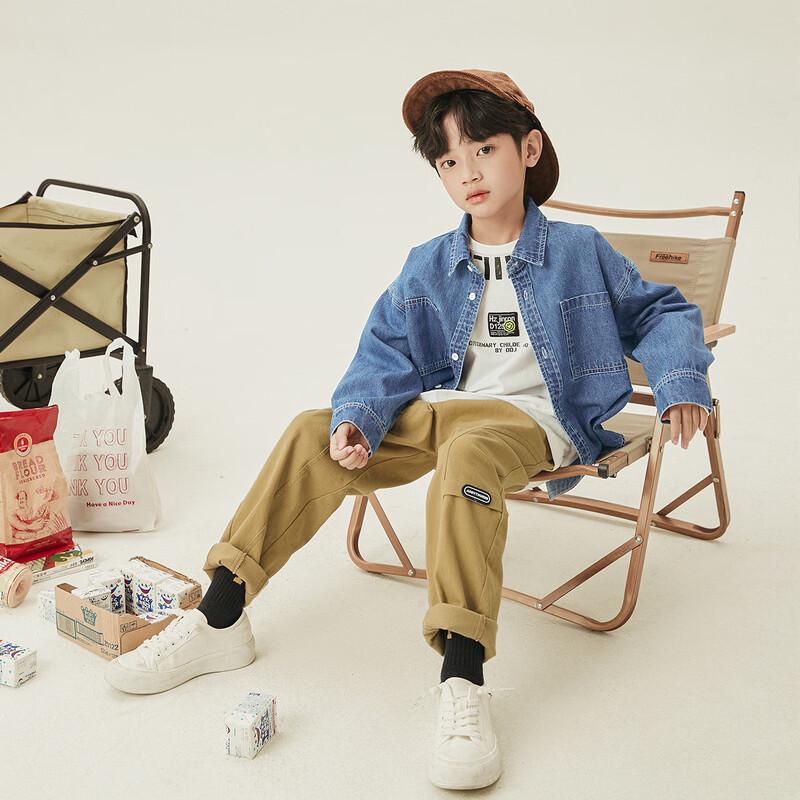 Boys  Casual Long Sleeve Denim Shirt 120