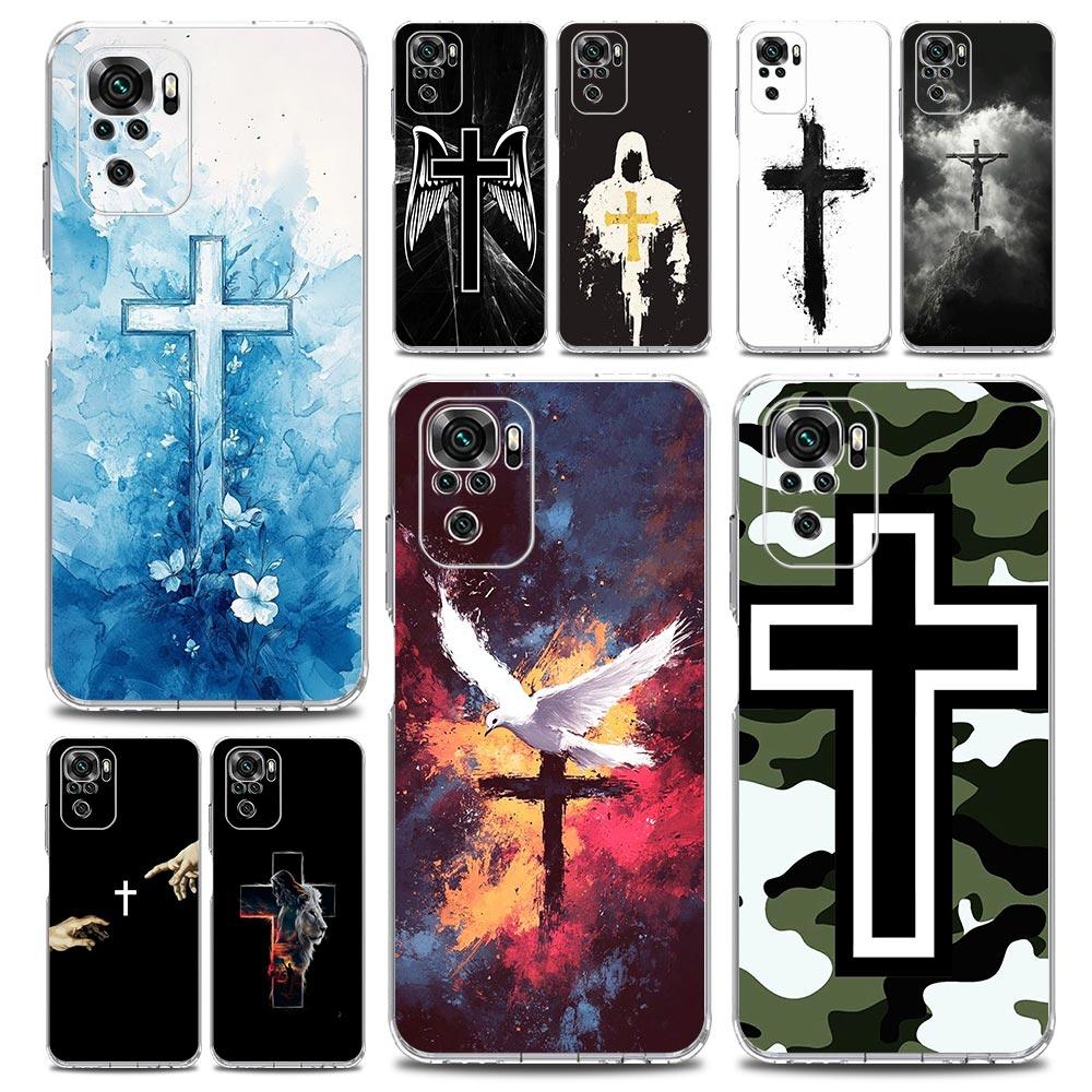 Etui Na Telefon Dla Xiaomi Redmi Note 15 14 13 12 4G 10 11 Pro Plus 5G 14C 13C 12C 10C Miękkie Pokrowiec TPU Krzyż Jezusa Chrystusa Biblia