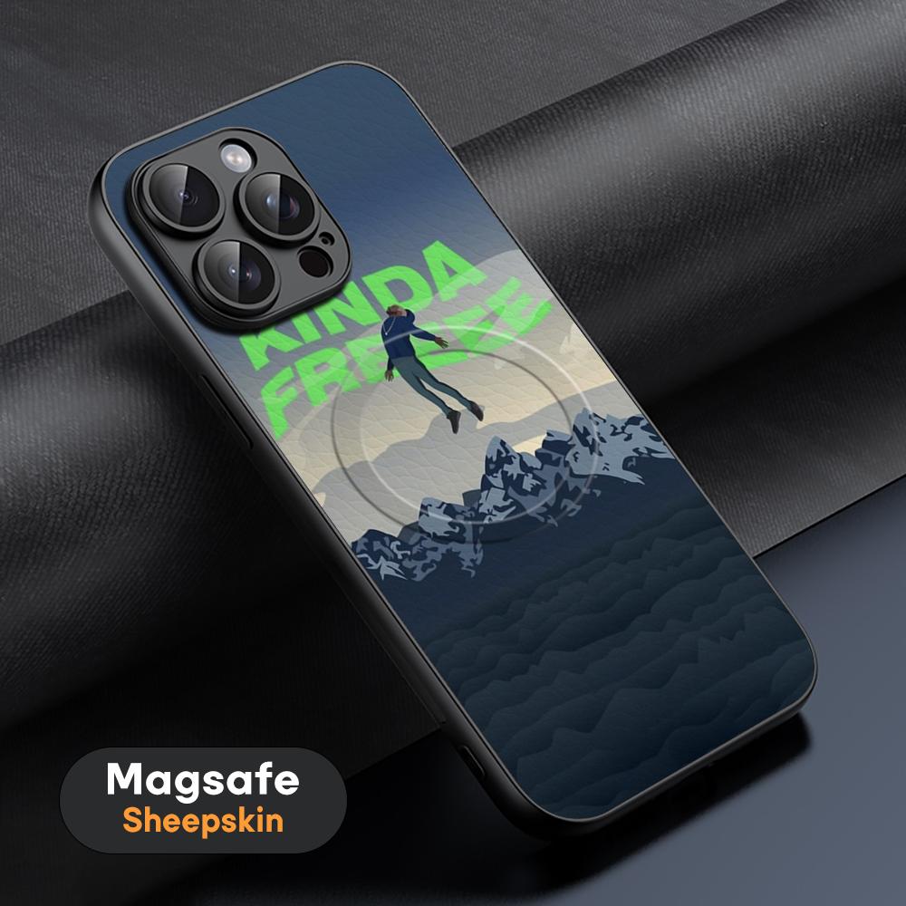Rap K-kan-YE W-WE-ST Man Hot Phone Case For iPhone 17 16 15 14 13 12 11 Plus Pro Max  High-end Luxury Magsafe Sheepskin