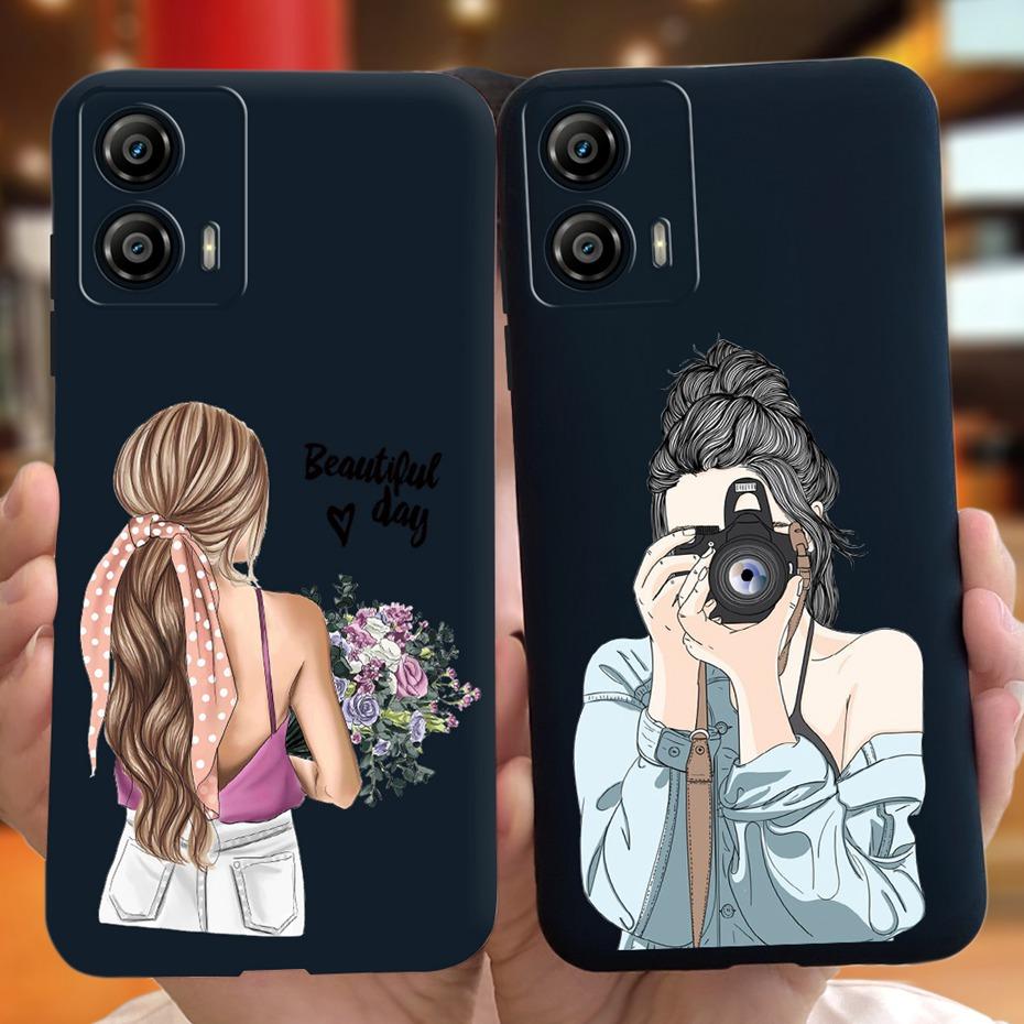 Phone Case For Motorola Moto G53 G73 5G 2022 Beautiful Flower Pattern Soft Silicon Cases For MOTO G73 MotoG53 XT2335