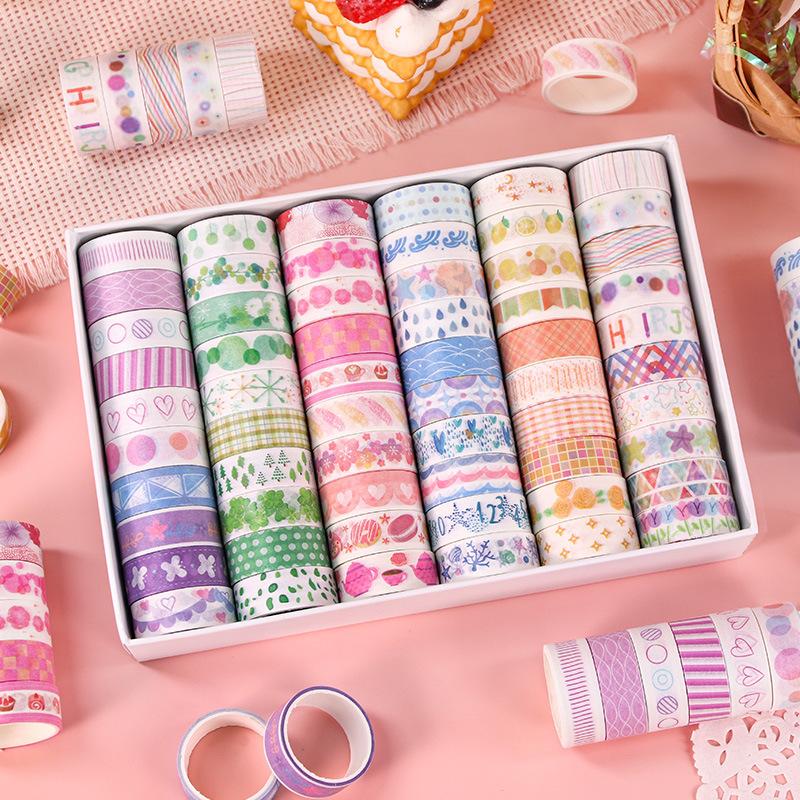 Tape Manufacturer Custom Washitapes Design Self Adhesive Color Decoration Masking Paper Washi Tape DIY Decorative Paper Tape