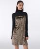 MUSINSA STANDARD WOMAN Women'S Velvet Bustier Mini Dress [Brown]
