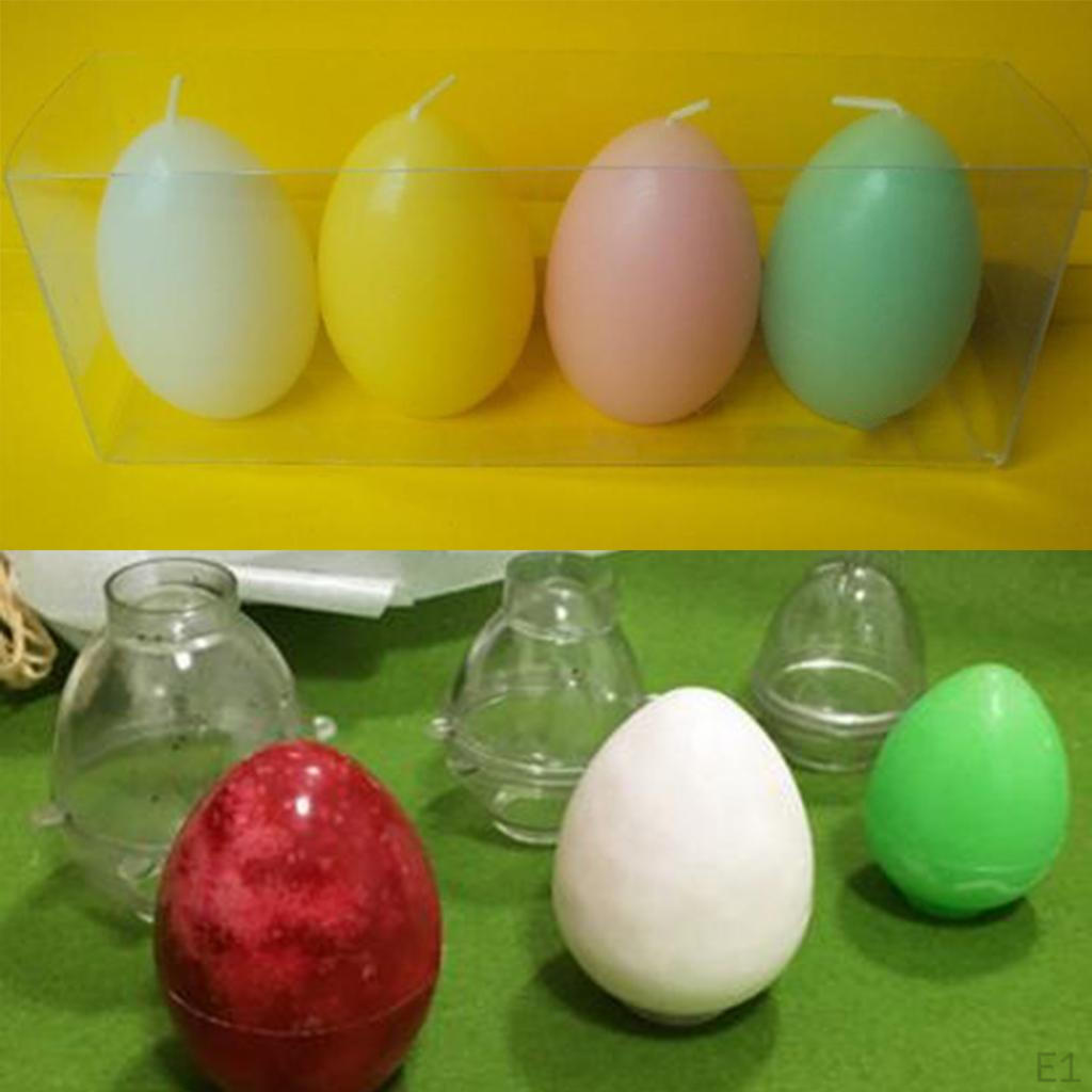 Handmade Plastic Egg Shaped Candle Clay High Temperature Resistance 75mm Height, 55