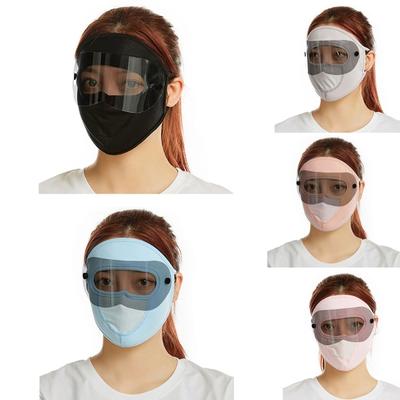 Windproof Full Face Ice Silk Mask Stretchy Eye for Protection Breathable Washable Multifunctional Mask for Outdoor Sport