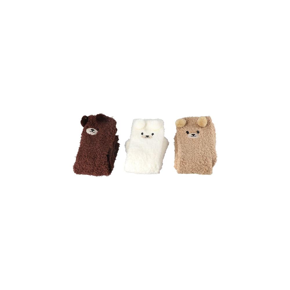 Korean Style Thermal Warm Coral Fleece Cute Dog Socks Home Sleep Socks Calf Socks Women Hosiery