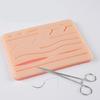 Surgical Suture Training Silicone Skin Pad with 14 Wound Suture Practice Skin Model For Technique Practice