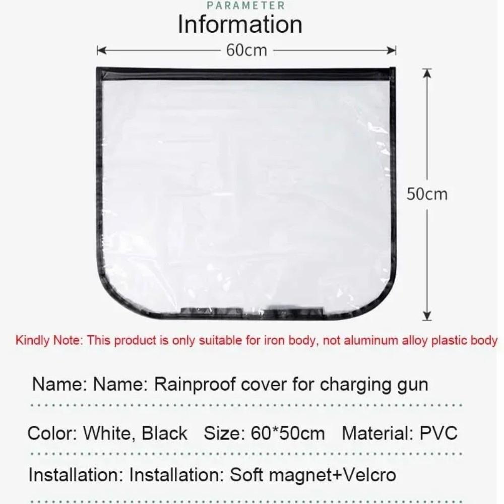 New Magnetic Car Charging Port Rain Cover Waterproof Dustproof Electric Car Charger Plug Cover EV Charger Protector Outdoor