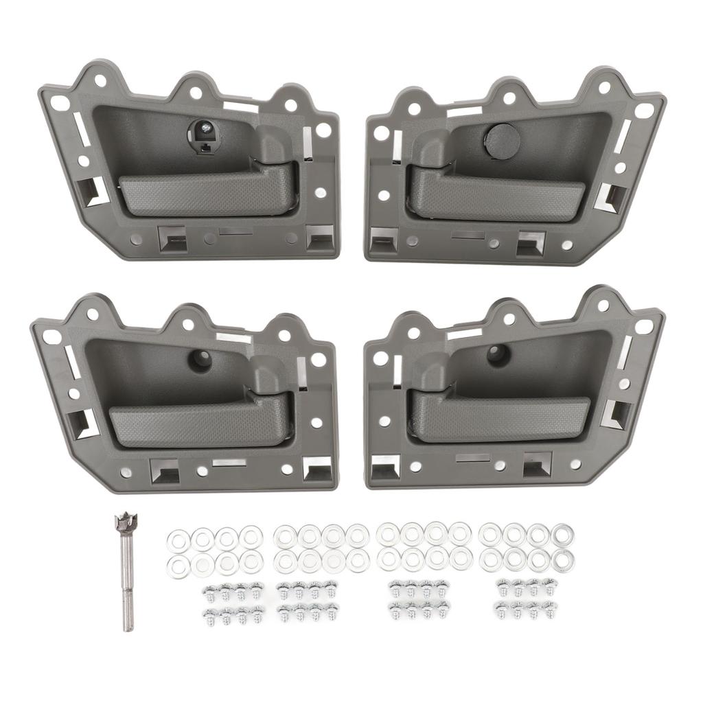 4 Set Maniglie Interne Porta Anteriori Posteriori Sinistra Destra Funzionamento Fluido 1JV461J3AA per Grand Cherokee dal 2005 al 2011