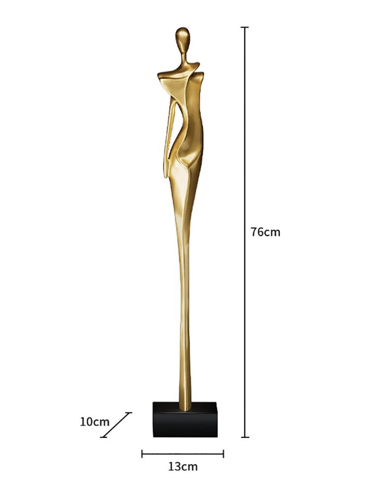 Home Decor Luxury Figure Abstract Art Sculpture Decorations,Vertical High Living Room Entrance,Hotel Statue Decoration Resin