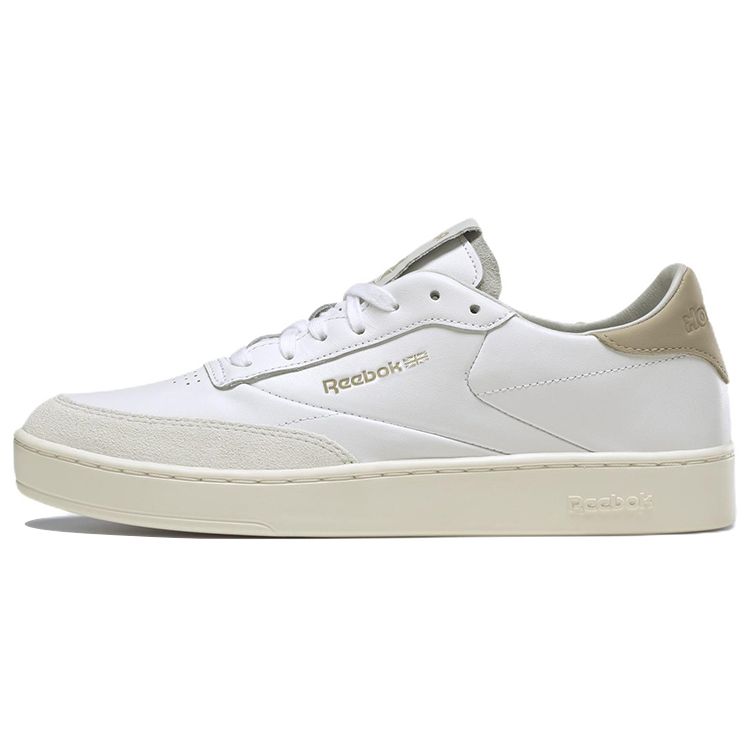 Reebok Club C Series Comfortable Low-Top Sneakers Unisex Sneakers White Brown GY9665