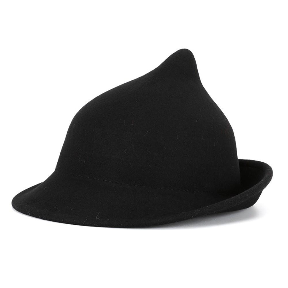 Wool Felt Wool Hat Pointed Top Magic Hat Gifts Felt Fedora Hat Stage Performance