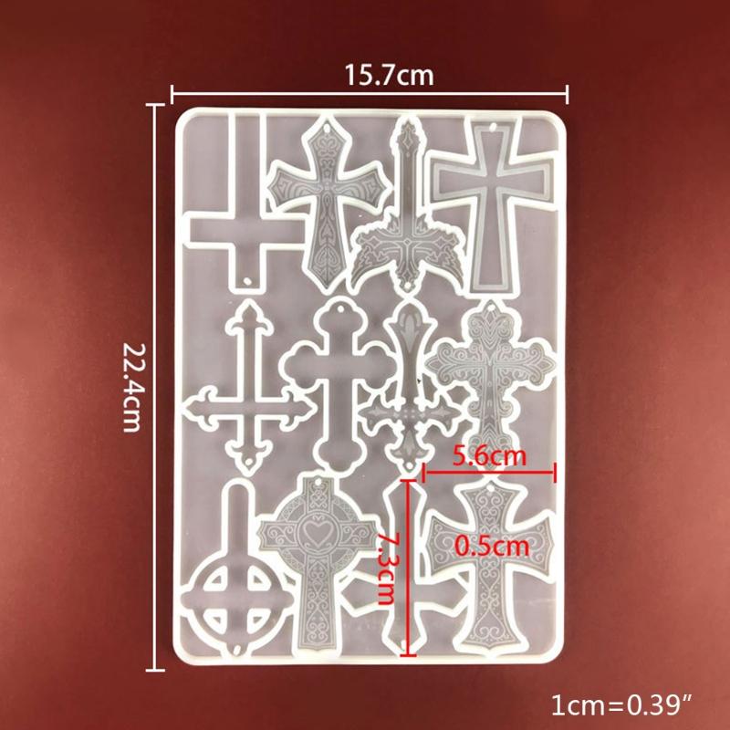 Handmade Jewelry Pendant Resin Casting Mold Tool Religious Theme Keychain Crystal Resin Mold DIY Crafts UV Epoxy