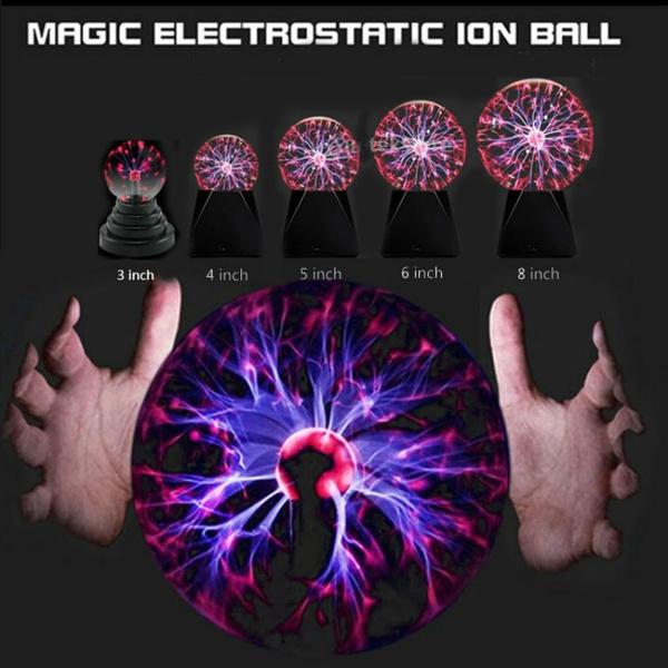 Global Gizmos 48980 8 Inch Mega Plasma Ball/Touch Sensitive