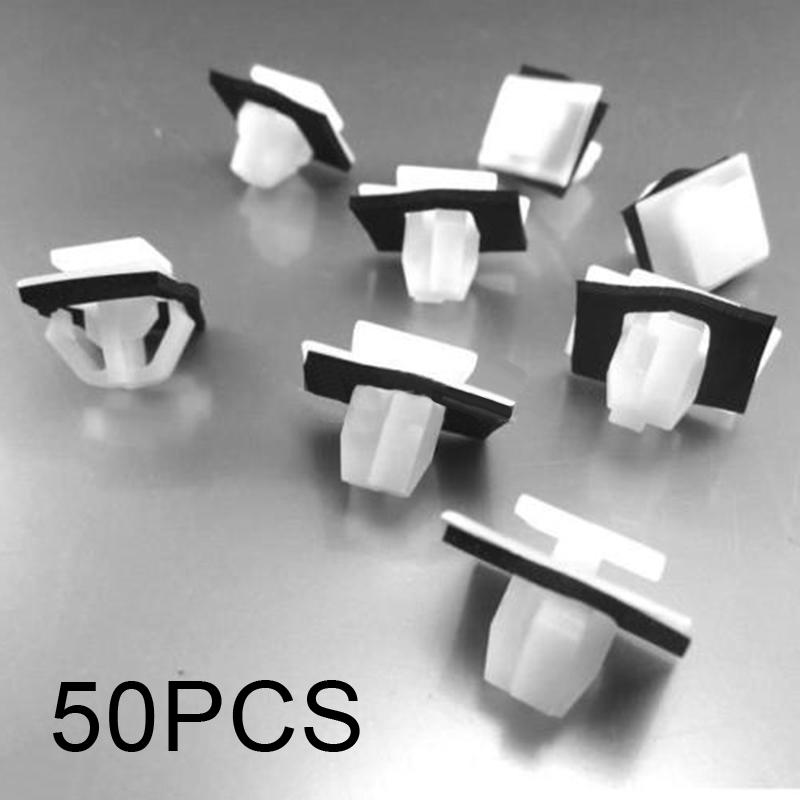 50x Nylon Moulding Clips Rocker Panel Retainer W/ Sealer For-Hyundai 87756-2E000