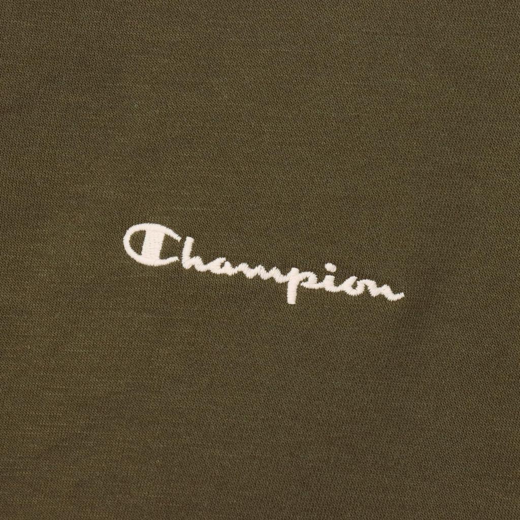 Champion Relax Fit Long Sleeve Script Terry Size L Women's Techweave® T-Shirt, Stretch, Quick-Drying, Logo, Half-Zip Sweatshirt, Olive, (CW-AS004)