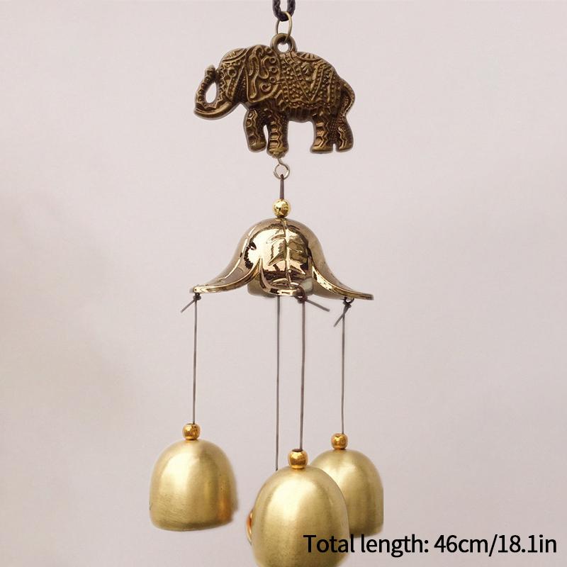 Mini Brass Wind Chimes Outdoor Door Bell Door Window Wall Hanging Bell Japanese Room Decoration Pendant Garden Decor Outdoor