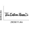 Custom Metal Family Name Sign, Personalized Last Name Wall Decor, Laser Cut Steel Sign, Housewarming Gift