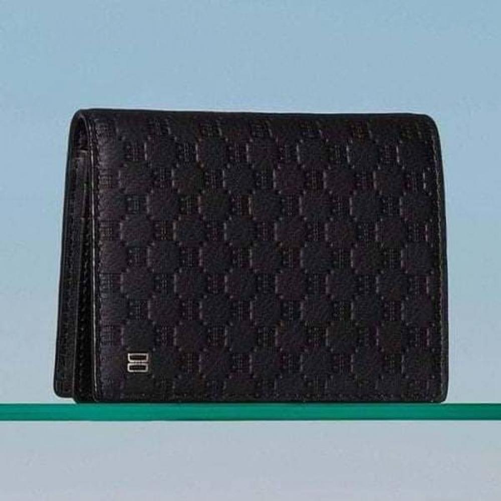 

Daks Black European Leather Dd Pattern Business Card Wallet Dbwa6e365bk Single option