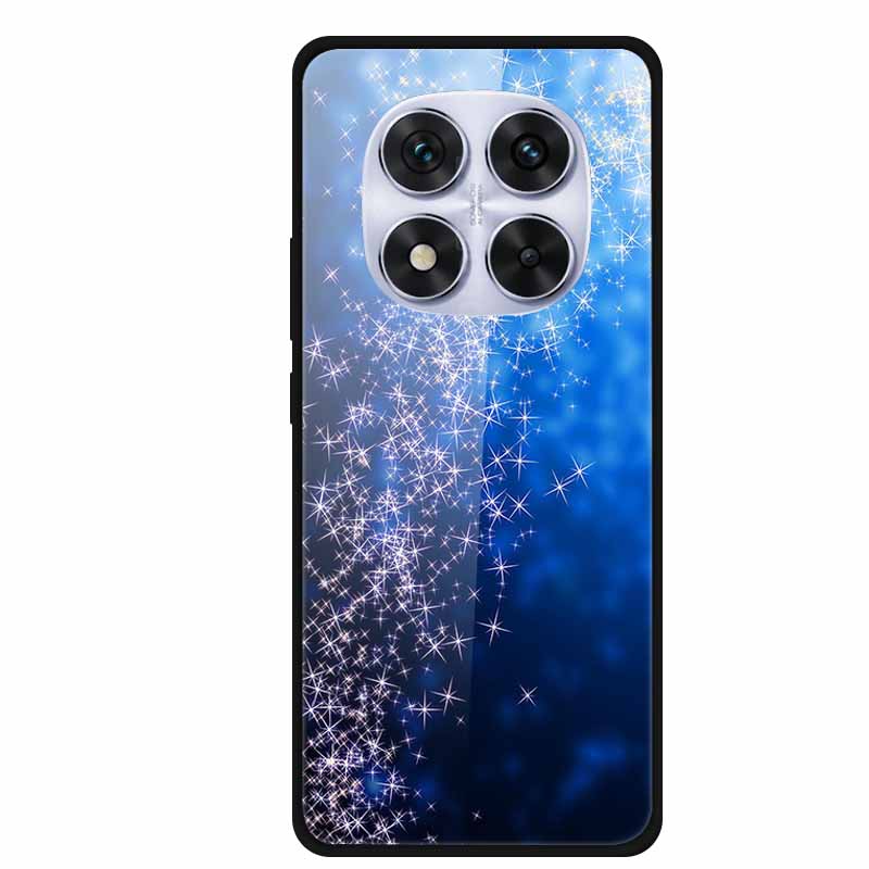 Tempered Glass Case For Redmi Note 14 Pro Coque 14Pro Flowers Phone Cases For Xiaomi Redmi Note14 Pro Hard Back Cover Case Funda