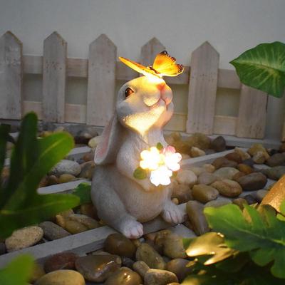 Solar-Kaninchen-Form Wasserdichte Außen-Gartenlampe