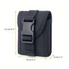 Modular Nylon Organizer: 1-Pack EDC Waist Pack & MOLLE Pouch with Belt. Hand Washable for Outdoor & Tactical Use.