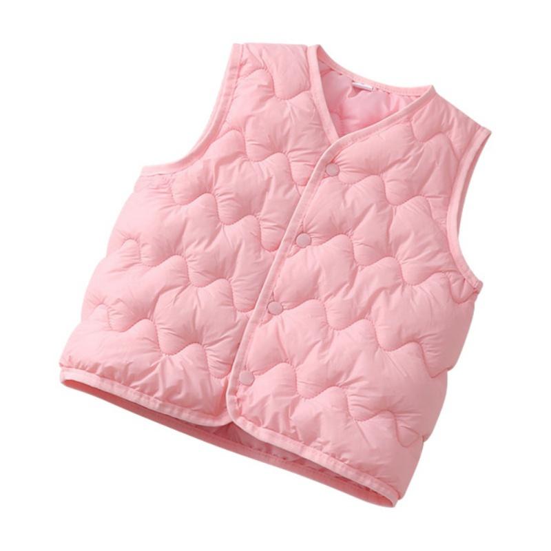 Children's Cotton-Padded Vest Sleeveless Jacket Thin Warm Kids Vest