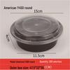 Disposable Round Plastic Food Container with Lid