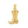 1/2 Piece Brass West Cowboy Charms Pendants Boots Horseshoe 18K Gold Color Metal For DIY Making Supply Necklace Jewelry Findings