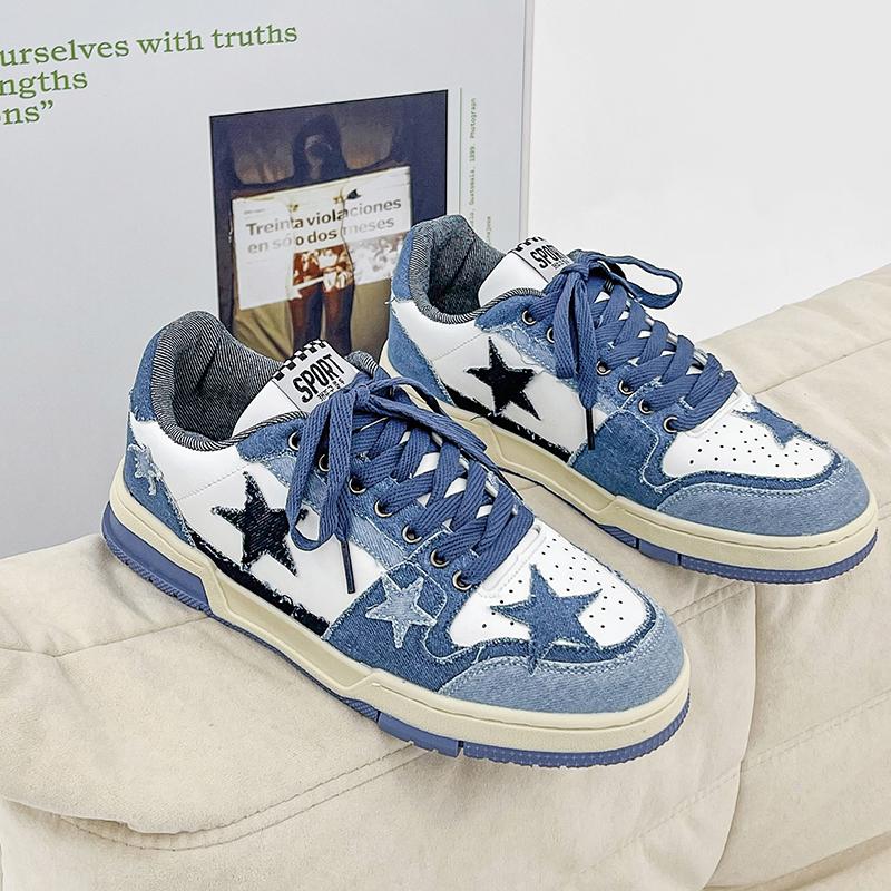 

Мужская мода INS повседневная обувь Модные легкие прогулочные туфли Обувь для скейтборда Кроссовки 39 синий