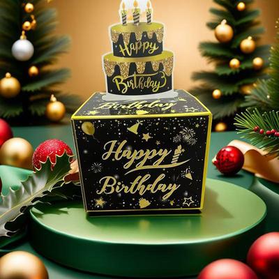 Unique Birthday Cash Pull Gift Box Surprise Roll-Up Banknote Box Cash Gift Box Cash Money Clip Funny Surprise Birthday Gifts