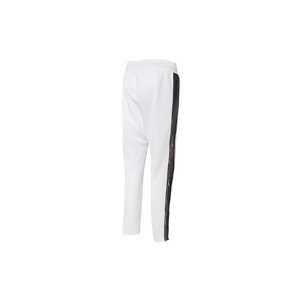Puma Retro Sport Patchwork Drawstring Casual Long Pants Women Bottoms White 530309-02