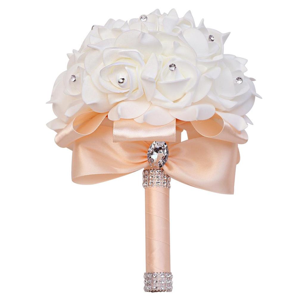 Multicolor PE Foam Bridesmaid Hand Bouquet for Weddings