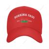 Baseball Cap Burkina Faso EST Independence Day Wild Sun Shade Peaked Adjustable Outdoor Caps