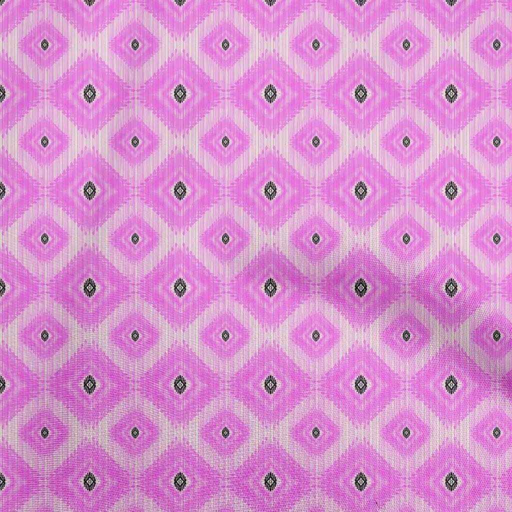 oneOone Cotton Flex Gray Fabric Asian Ikat Craft Projects Decor Fabric Printed By The Yard 40 Inch