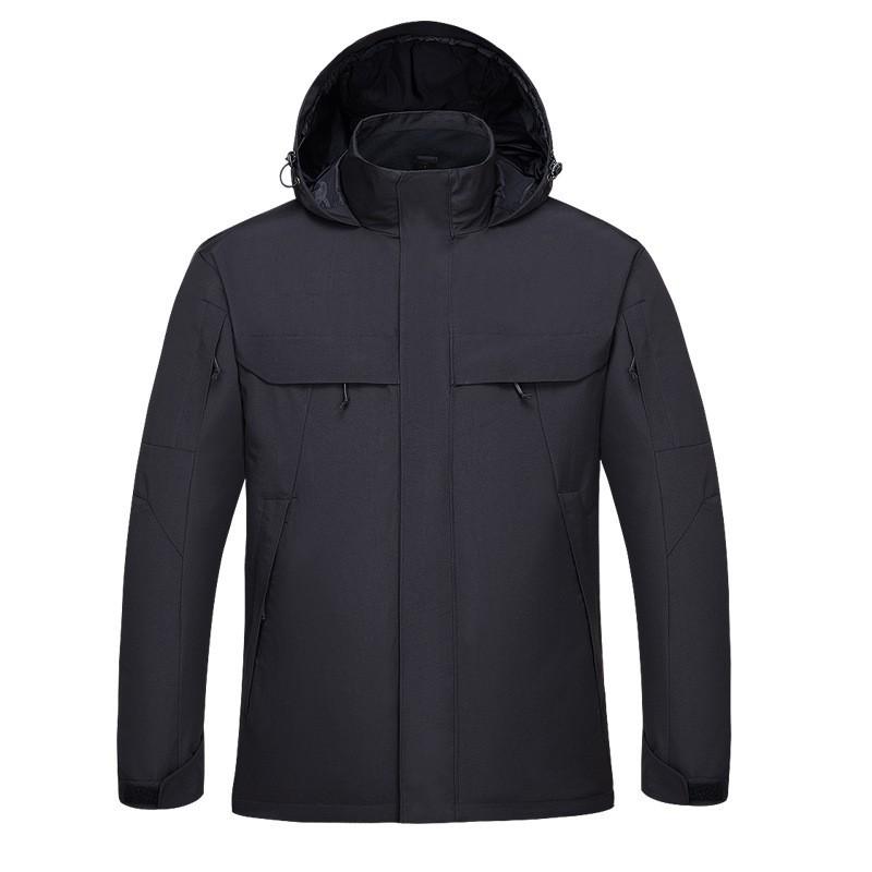 

Summoning Dragon Thunder God Three-in-one Assault Soft Shell Suit Two-piece Detachable Water-proof Outdoor Mountaineering Hat S чёрный