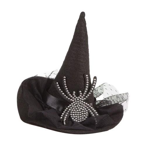 Bristol Novelty Womens Diamante Spider Witch Hat