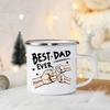 5 Vatertag Fauststoß Emaille Tasse Kaffee Tee Emaille Tasse Starke Familie Opa Geschenk Personalisiertes Geschenk