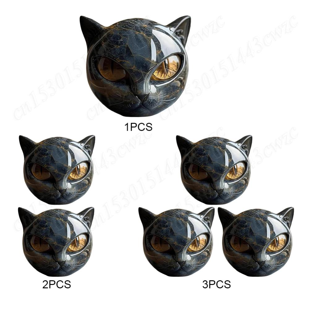 Luxury Black Cat Stone Sculpture Halloween Black Obsidian Crystal Gemstone Cat Artwork Elegant Home Decoration Gemstones Gifts