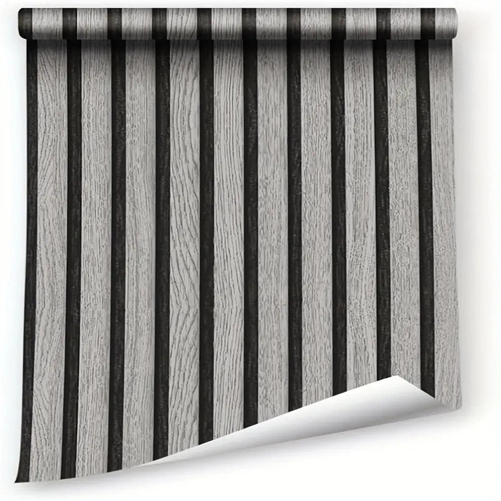 

3D Wall Panel 3D Wood Panel Wallsticker Self-Adhesive Removable Smooth Texture Stylish Look Generous Coverage 0.45 5M