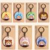 Creative Animal Pendant Double-sided Embroidery Costumed Red Panda Pendant  Zoo Gift