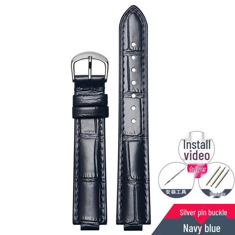 

Кожаный ремешок для часов Cartier Blue Balloon: Натуральная водонепроницаемая коровья кожа с пряжкой-пином для мужчин и женщин 16MM*14MM, 8MM Lug