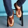 2025 summer new men's sandals men's beach shoes non-slip dual-purpose flip-flops toe trend youth leisure