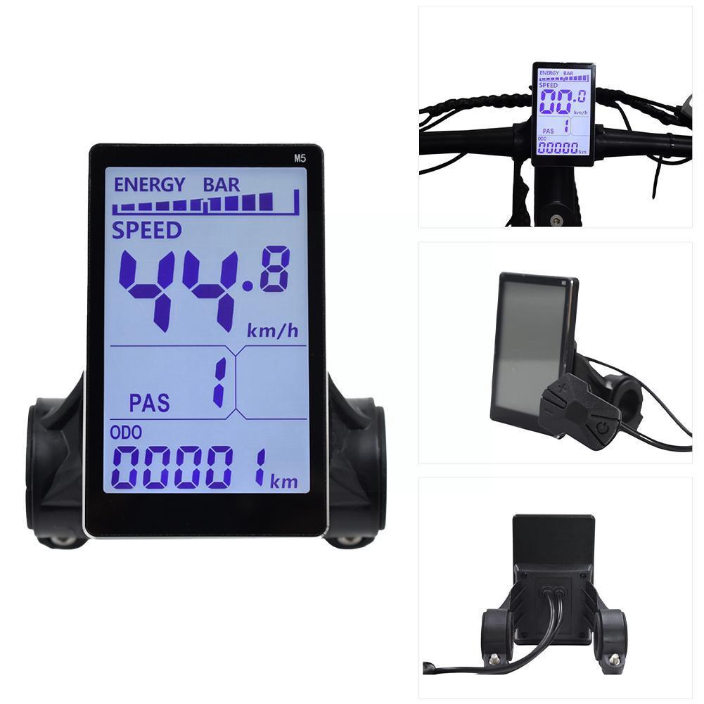 5-pin E-Bike M5 LCD Display Screen Electric Scooter Speedmeter With Control Electric Bicycle Display Modification Accessories